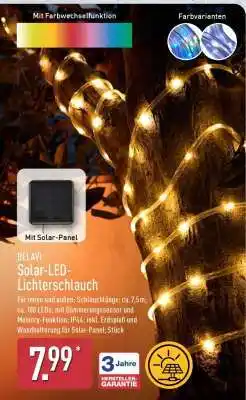 Aldi Nord BELAVI Solar-LED-Lichterschlauch Angebot