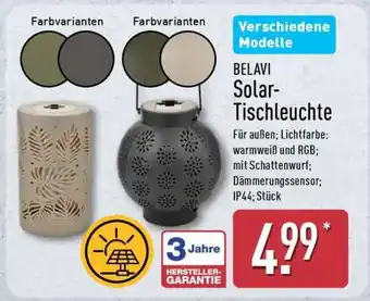 Aldi Nord BELAVI Solar-Tischleuchte Angebot