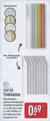 Aldi Nord CROFTON Trinkhalme Angebot