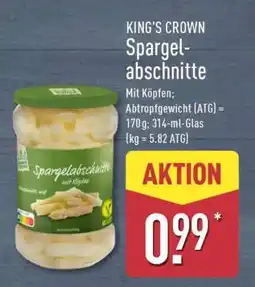 Aldi Nord KING'S CROWN Spargelabschnitte Angebot