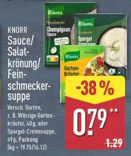 Aldi Nord KNORR Sauce/Salatkrönung/Feinschmeckersuppe Angebot