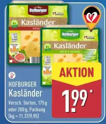 Aldi Nord Hofburger Kasländer Angebot