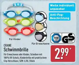 Aldi Nord CRANE Schwimmbrille Angebot