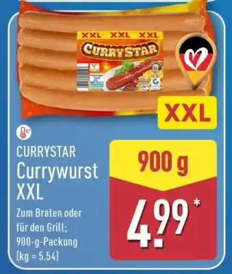 Aldi Nord CURRYSTAR Currywurst XXL Angebot