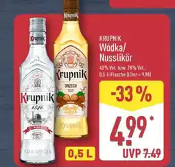 Aldi Nord KRUPNIK Wódka/Nusslikör Angebot