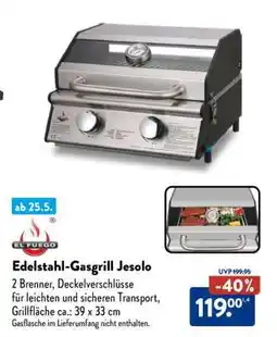 Aldi Nord Edelstahl-Gasgrill Jesolo Angebot
