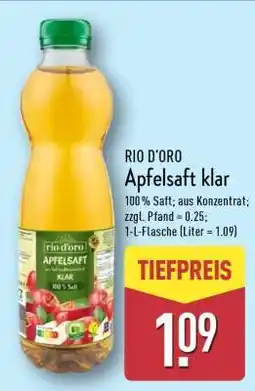 Aldi Nord RIO D'ORO Apfelsaft klar Angebot
