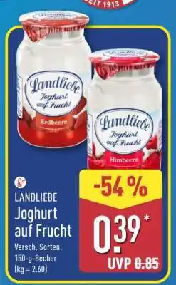 Aldi Nord LANDLIEBE Joghurt auf Frucht Angebot