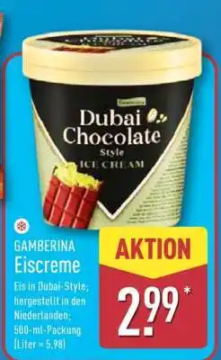 Aldi Nord GAMBERINA Eiscreme Angebot