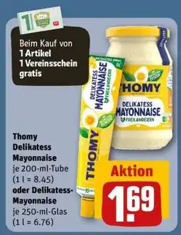 REWE Thomy Delikatess Mayonnaise Angebot