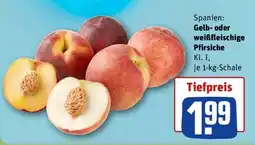 REWE Gelb- oder weißfleischige Pfirsiche Angebot