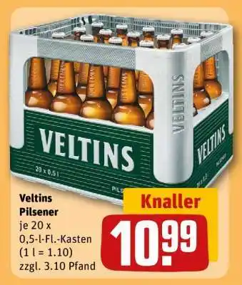 REWE VELTINS Pilsener Angebot