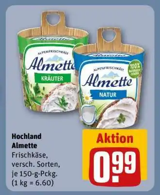REWE Hochland Almette Angebot