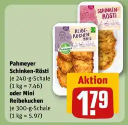 REWE Pahmeyer Schinken-Rösti oder Mini Reibekuchen Angebot