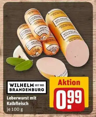 REWE Leberwurst mit Kalbfleisch Angebot