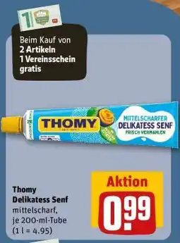 REWE Thomy Delikatess Senf Angebot