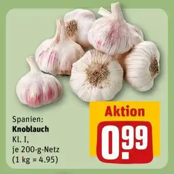 REWE Knoblauch Angebot