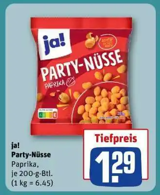 REWE ja! Party-Nüsse Angebot