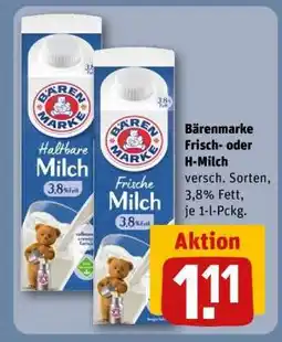 REWE Bärenmarke Frisch- oder H-Milch Angebot
