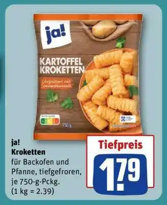 REWE ja! Kroketten Angebot