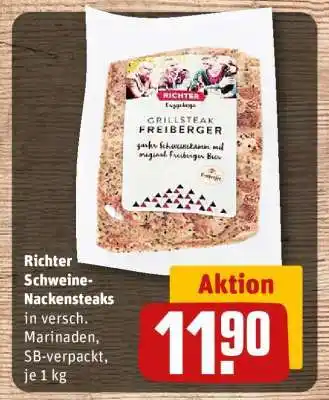 REWE Richter Schweine-Nackensteaks Angebot