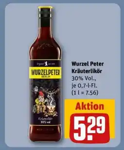 REWE Wurzel Peter Kräuterlikör Angebot