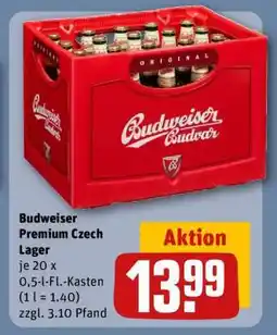 REWE Budweiser Premium Czech Lager Angebot