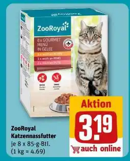 REWE ZooRoyal Katzennassfutter Angebot
