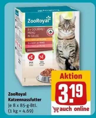 REWE ZooRoyal Katzennassfutter Angebot