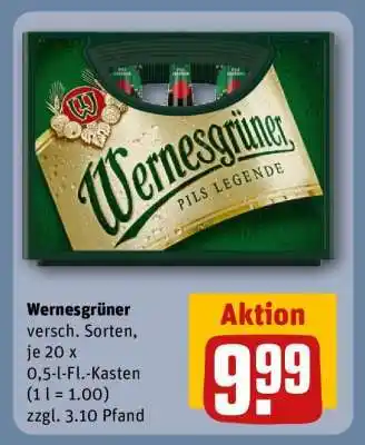 REWE Wernesgrüner Angebot