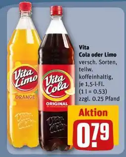 REWE Vita Cola oder Limo Angebot