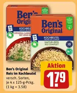 REWE Ben’s Original Reis im Kochbeutel Angebot