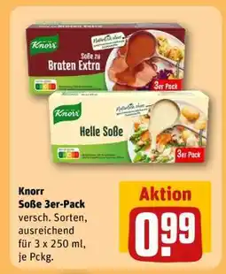 REWE Knorr Soße 3er-Pack Angebot
