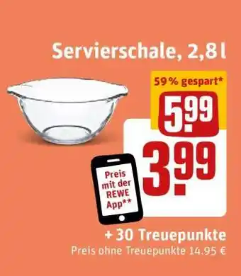 REWE Servierschale, 2,8 l Angebot