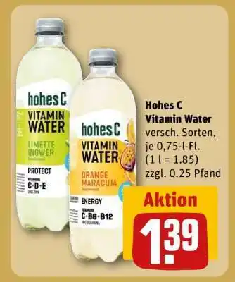 REWE HOHES C Vitamin Water Angebot