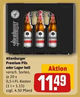 REWE Altenburger Premium Pils oder Lager hell Angebot
