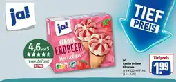 REWE ja! Vanille Erdbeer Hörnchen Angebot