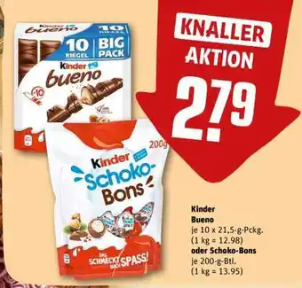 REWE Kinder Bueno oder Schoko-Bons Angebot