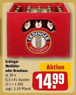 REWE Erdinger Weißbier oder Brauhaus Angebot