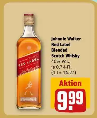 REWE JOHNNIE WALKER Red Label Blended Scotch Whisky Angebot
