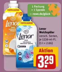 REWE Lenor Weichspüler Angebot