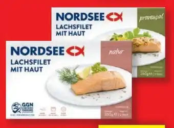 Lidl Nordsee Lachsfilet mit Haut natur Angebot