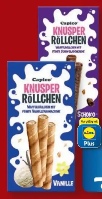 Lidl Capico Knusper Röllchen Angebot