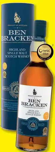 Lidl Ben Bracken Highland Single Malt Scotch Whisky Angebot
