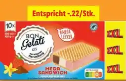 Lidl Bon Gelati Sandwich Eis XXL Angebot