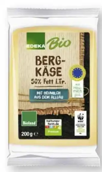 Scheck-in-Center Edeka Bio Bio-Bergkäse Angebot