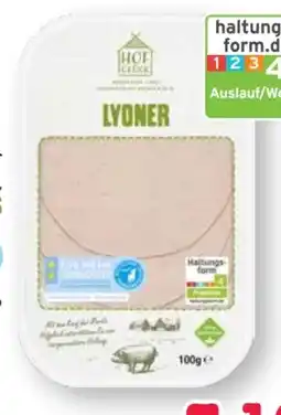 Scheck-in-Center Hofglück Lyoner Angebot
