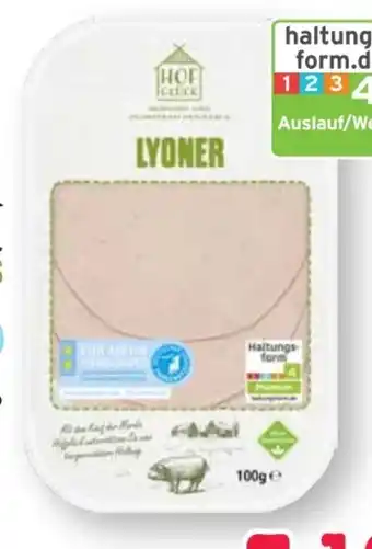 Scheck-in-Center Hofglück Lyoner Angebot