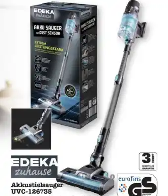 Scheck-in-Center Edeka zuhause Akkustielsauger UVC 126735 Angebot