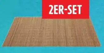 Scheck-in-Center Bambus-Platzmatte Angebot